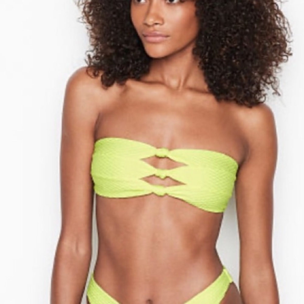 New! Blue Life bikini top neon green planet blue 19443